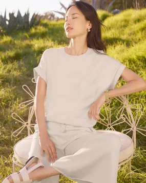 Veronica Short Sleeve Pocket Sweater