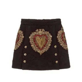 VINTAGE HEART SKIRT EMBROIDERY