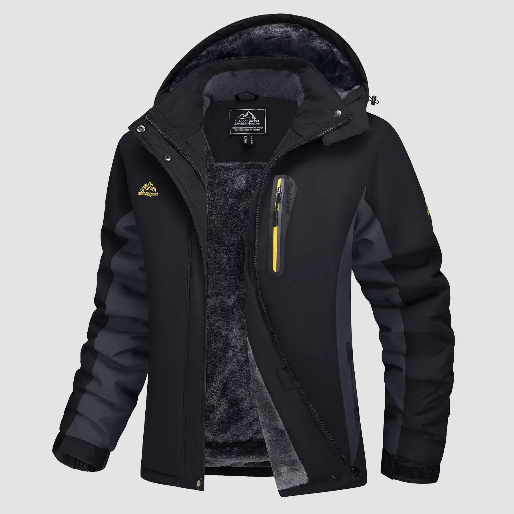 Warm Women's Waterproof Fleece Lined Ski Jacket with Hood – Perfect for Winter Activities