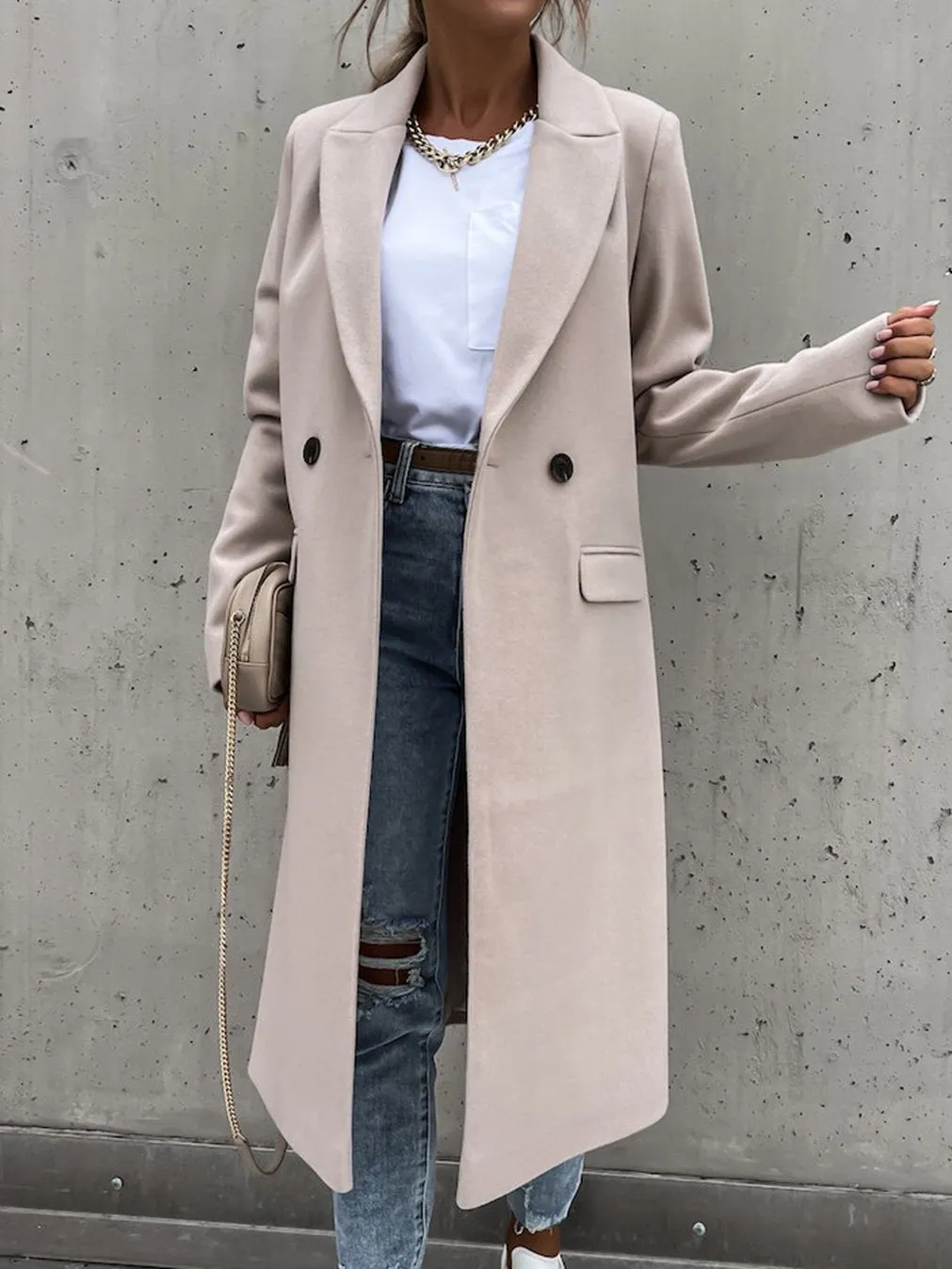 Women's Casual Solid Color Coat