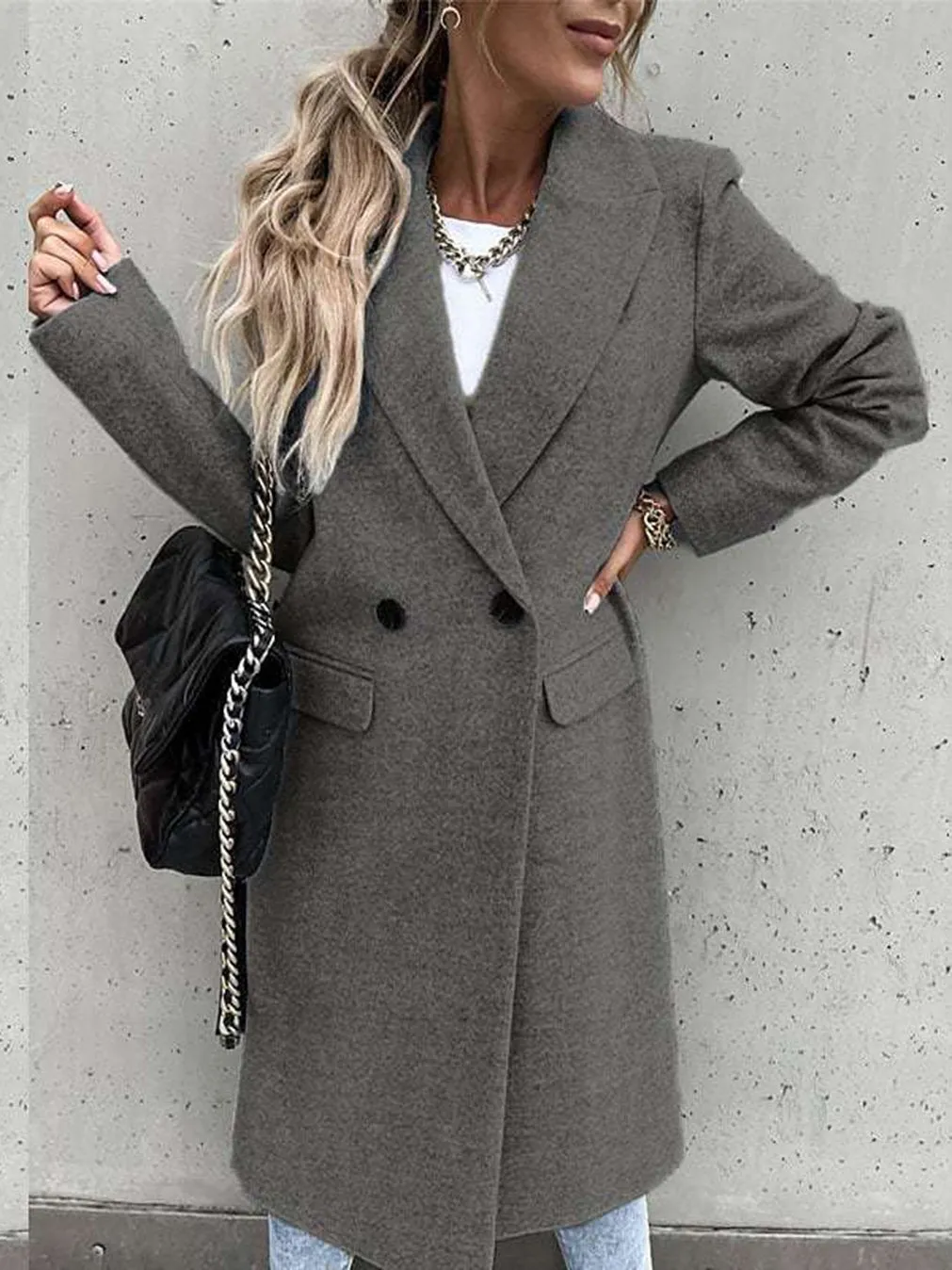 Women's Casual Solid Color Coat