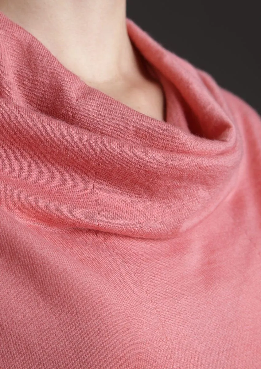 women's cowl neck fine cashmere sweate pullover