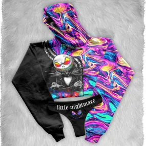 Women's Sleepwear Set, Stunning Hoodie Thong Nightwear Outfit