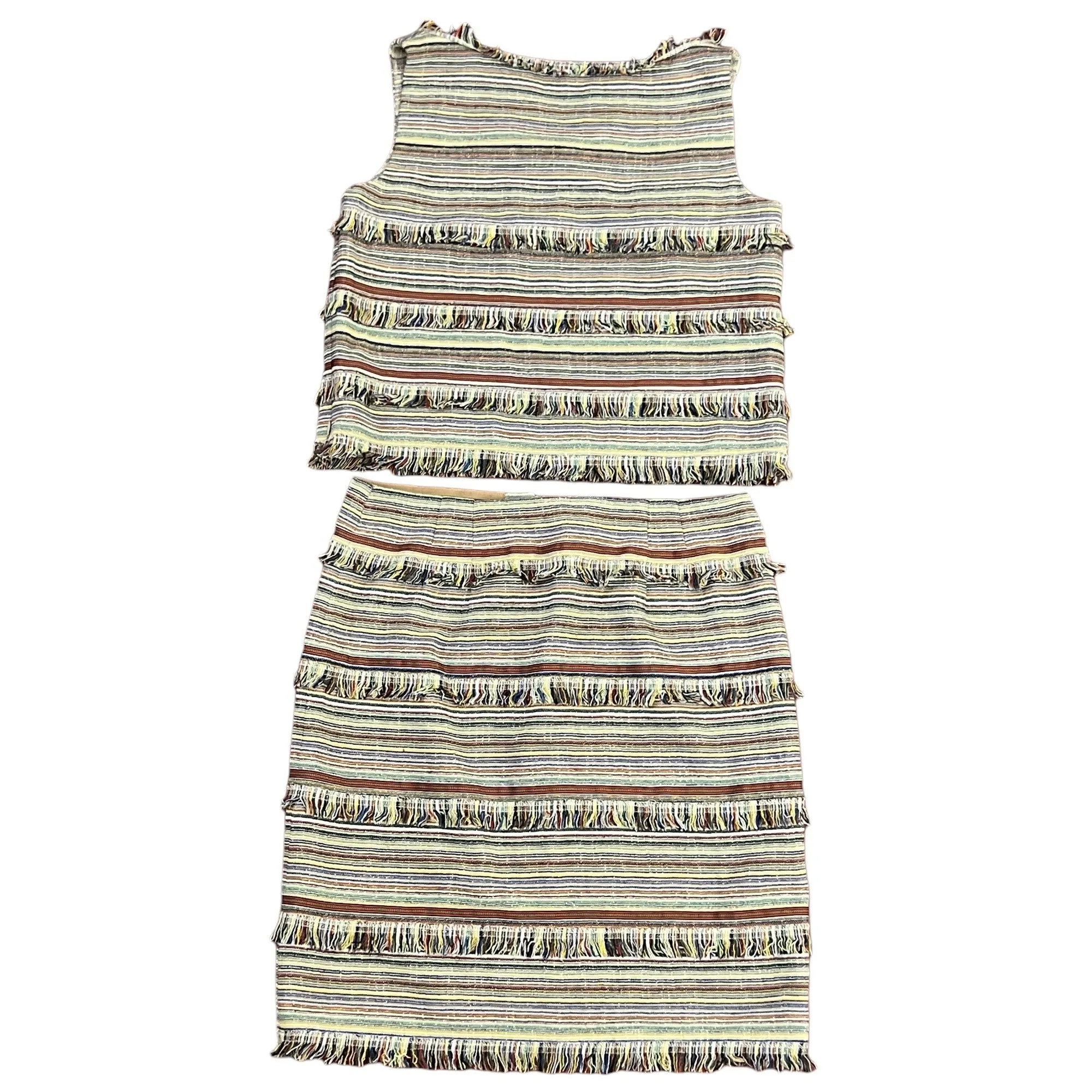Worth Sleeveless 2Pc Skirt & Sleeveless Top Set Size Medium
